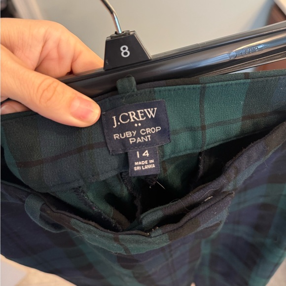 Jcrew Ruby Crop Pant Tartan Plaid size 14 - Picture 2 of 2